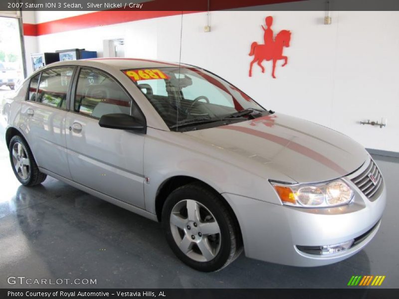 Silver Nickel / Gray 2007 Saturn ION 3 Sedan