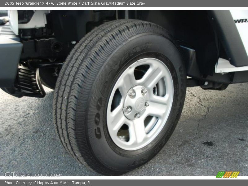Stone White / Dark Slate Gray/Medium Slate Gray 2009 Jeep Wrangler X 4x4