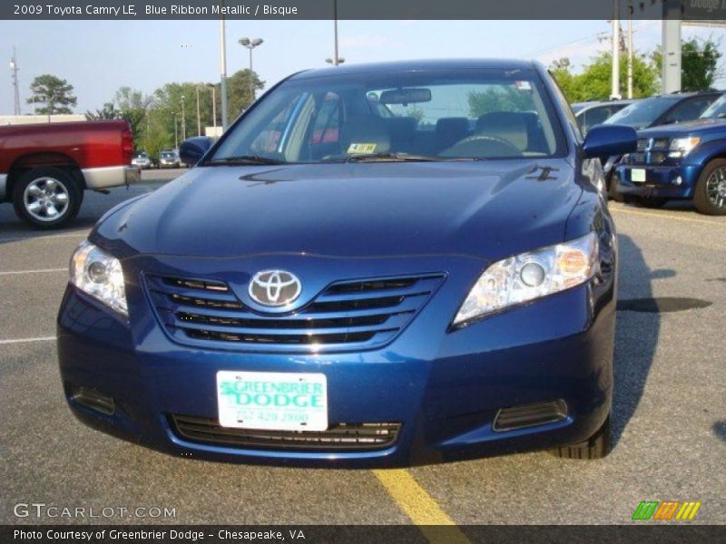 Blue Ribbon Metallic / Bisque 2009 Toyota Camry LE