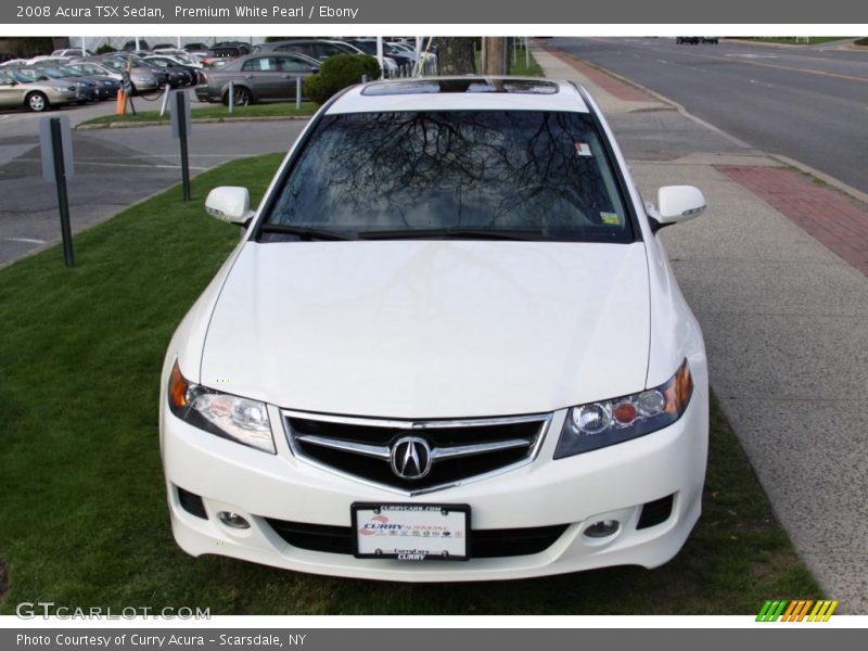 Premium White Pearl / Ebony 2008 Acura TSX Sedan