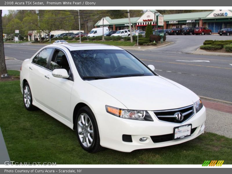 Premium White Pearl / Ebony 2008 Acura TSX Sedan