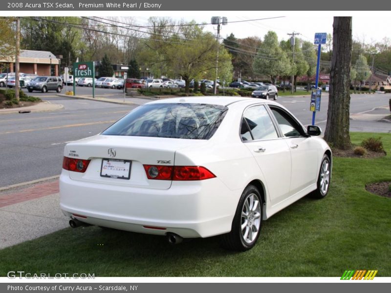 Premium White Pearl / Ebony 2008 Acura TSX Sedan