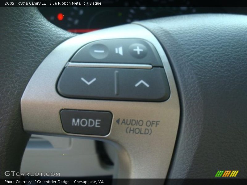 Blue Ribbon Metallic / Bisque 2009 Toyota Camry LE