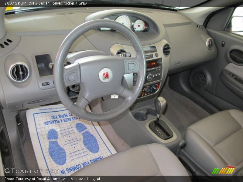 Silver Nickel / Gray 2007 Saturn ION 3 Sedan