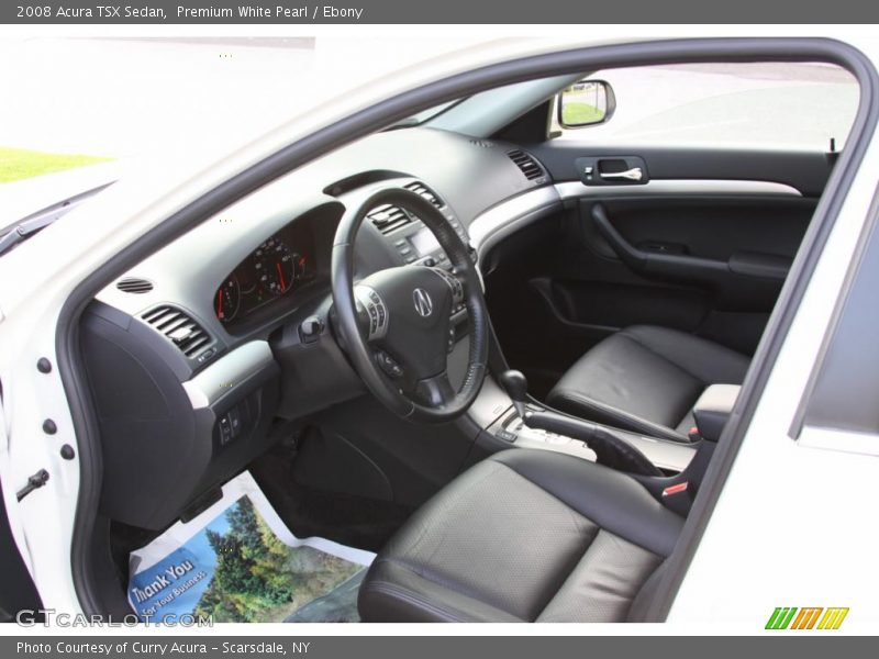 Premium White Pearl / Ebony 2008 Acura TSX Sedan