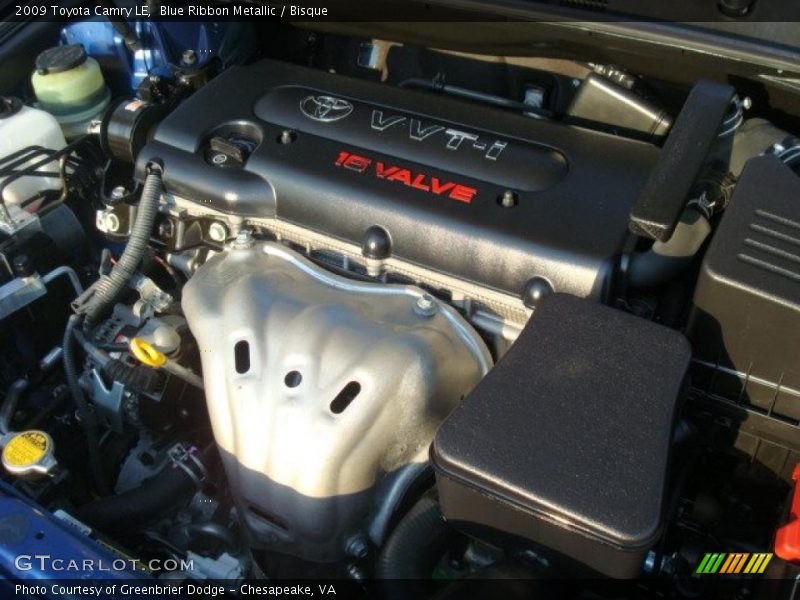 Blue Ribbon Metallic / Bisque 2009 Toyota Camry LE