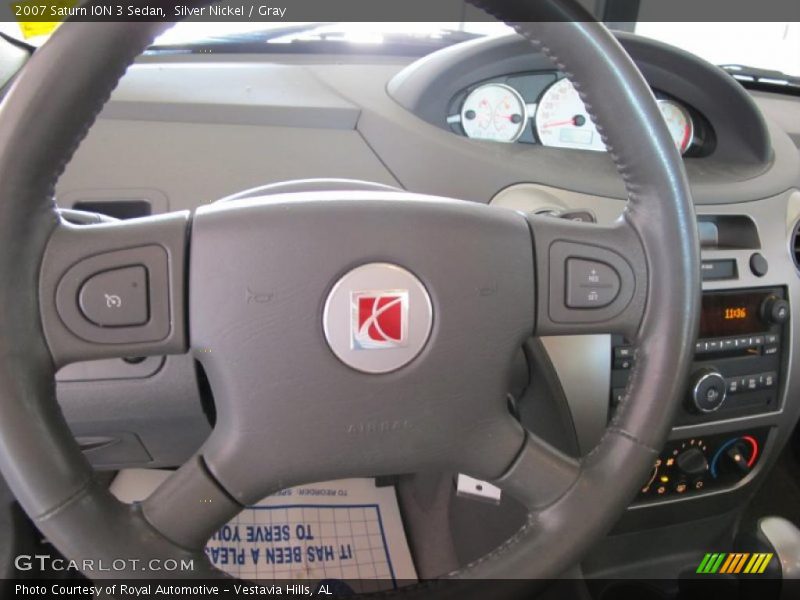 Silver Nickel / Gray 2007 Saturn ION 3 Sedan