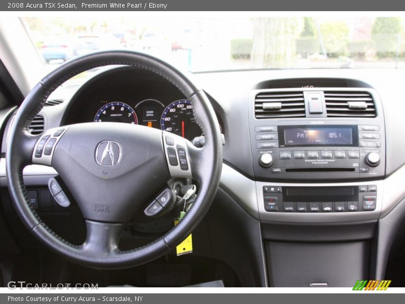 Premium White Pearl / Ebony 2008 Acura TSX Sedan
