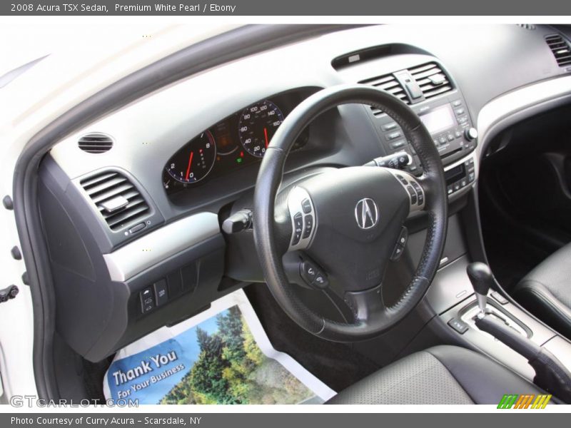 Premium White Pearl / Ebony 2008 Acura TSX Sedan
