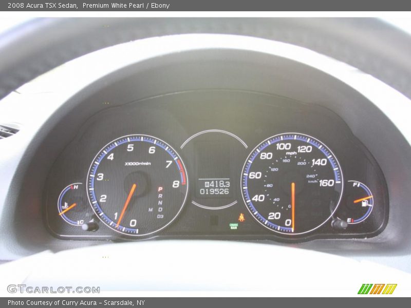 Premium White Pearl / Ebony 2008 Acura TSX Sedan