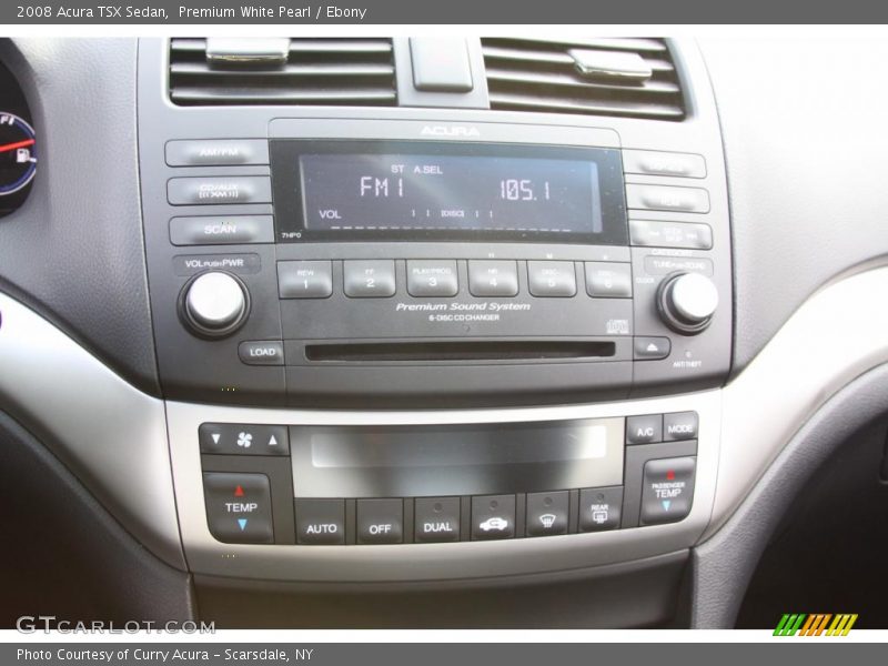 Premium White Pearl / Ebony 2008 Acura TSX Sedan