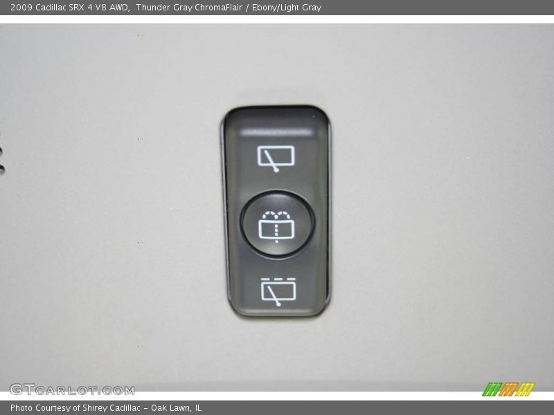 Thunder Gray ChromaFlair / Ebony/Light Gray 2009 Cadillac SRX 4 V8 AWD