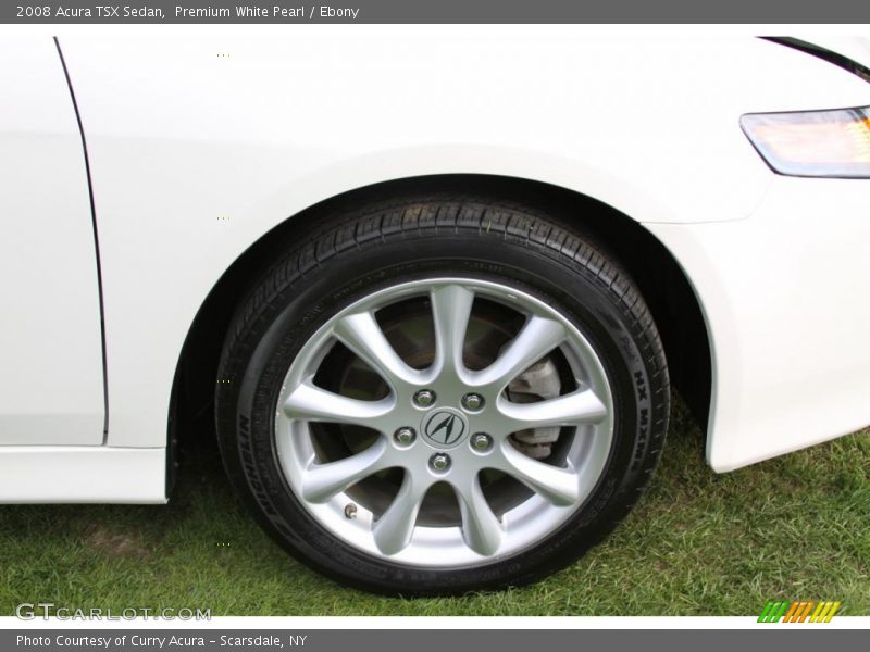 Premium White Pearl / Ebony 2008 Acura TSX Sedan