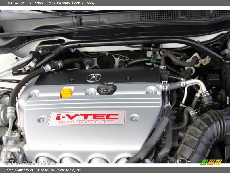 Premium White Pearl / Ebony 2008 Acura TSX Sedan
