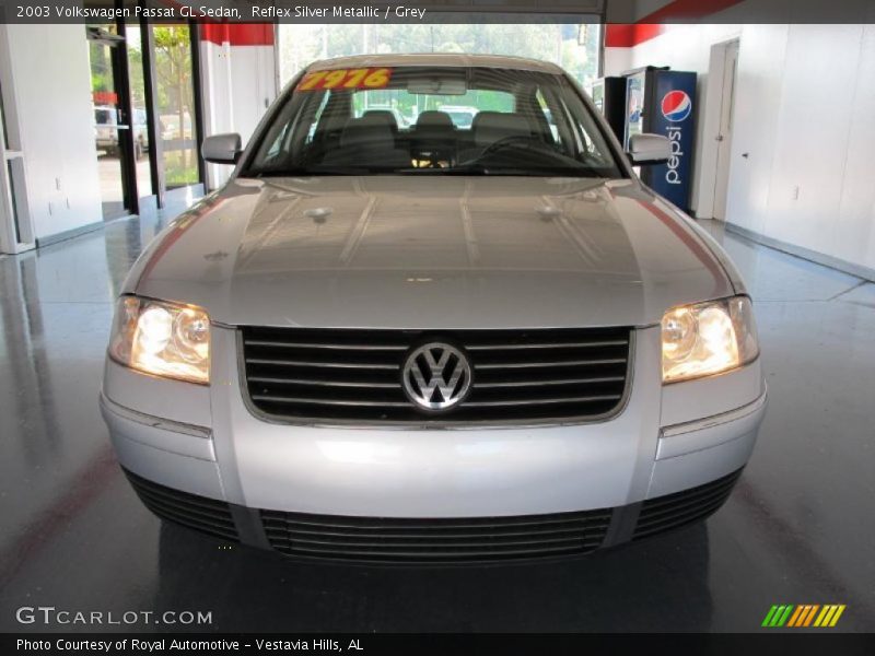 Reflex Silver Metallic / Grey 2003 Volkswagen Passat GL Sedan