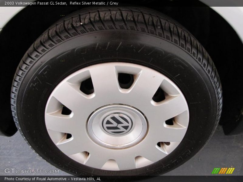 Reflex Silver Metallic / Grey 2003 Volkswagen Passat GL Sedan