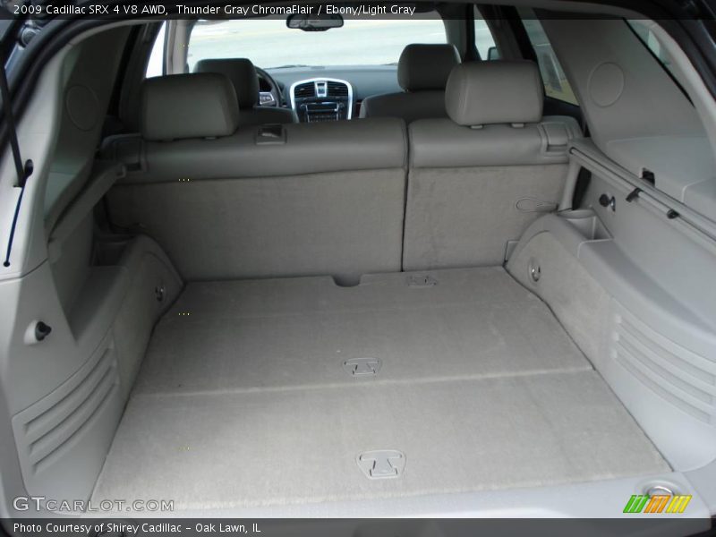 Thunder Gray ChromaFlair / Ebony/Light Gray 2009 Cadillac SRX 4 V8 AWD