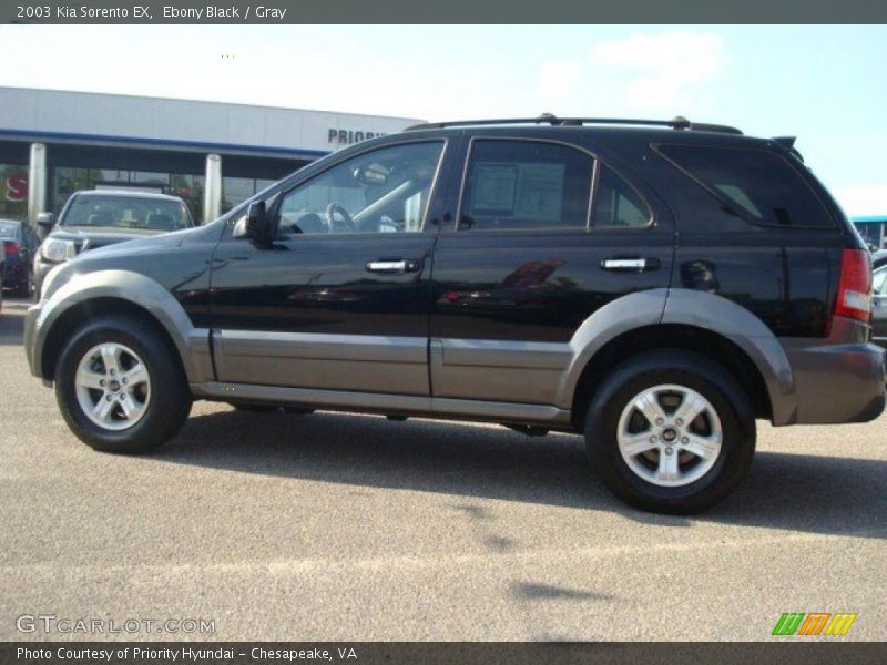 Ebony Black / Gray 2003 Kia Sorento EX