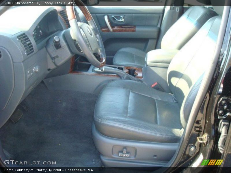 Ebony Black / Gray 2003 Kia Sorento EX