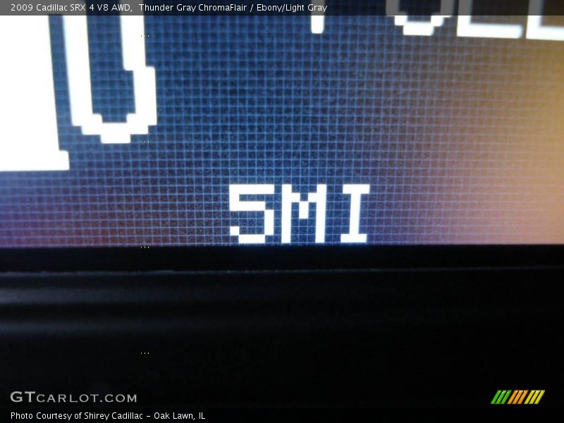 Thunder Gray ChromaFlair / Ebony/Light Gray 2009 Cadillac SRX 4 V8 AWD