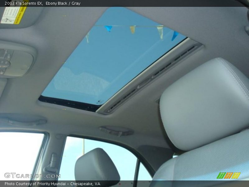Ebony Black / Gray 2003 Kia Sorento EX