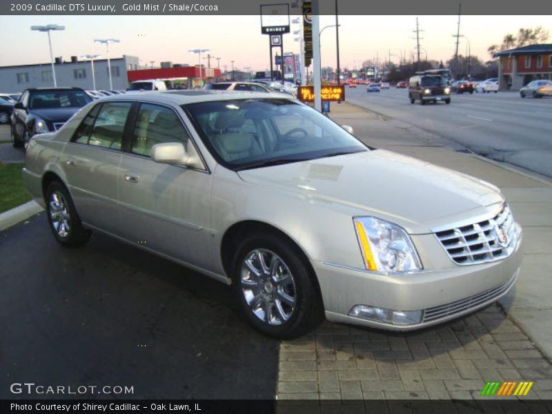 Gold Mist / Shale/Cocoa 2009 Cadillac DTS Luxury