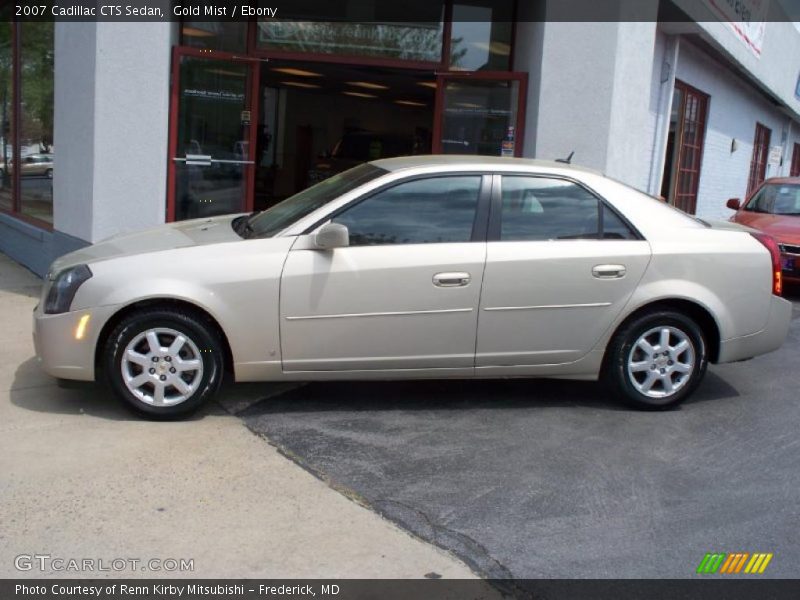 Gold Mist / Ebony 2007 Cadillac CTS Sedan