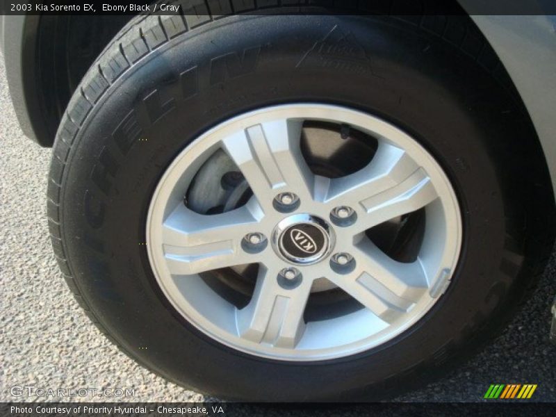 Ebony Black / Gray 2003 Kia Sorento EX