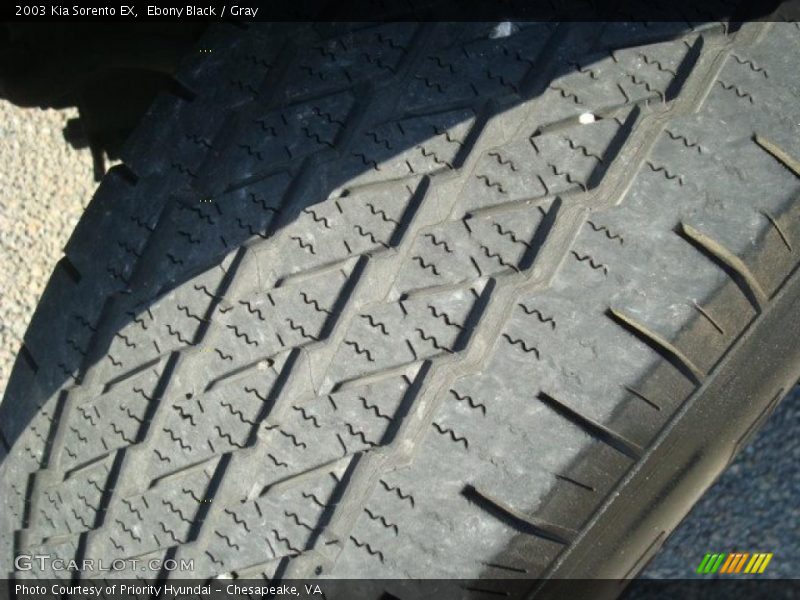 Ebony Black / Gray 2003 Kia Sorento EX