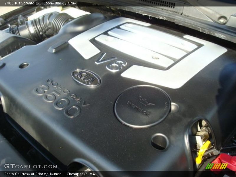 Ebony Black / Gray 2003 Kia Sorento EX