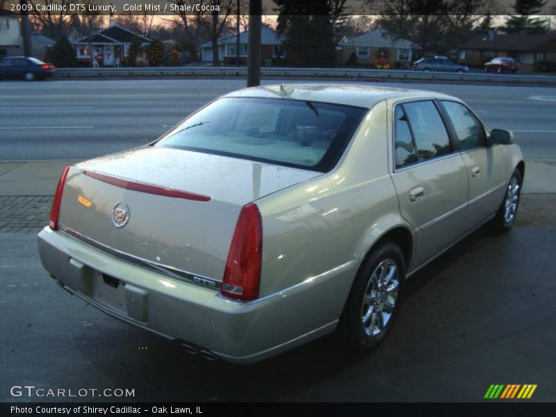 Gold Mist / Shale/Cocoa 2009 Cadillac DTS Luxury