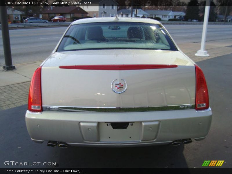 Gold Mist / Shale/Cocoa 2009 Cadillac DTS Luxury