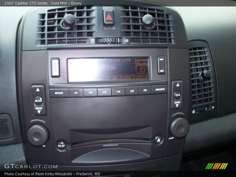 Gold Mist / Ebony 2007 Cadillac CTS Sedan