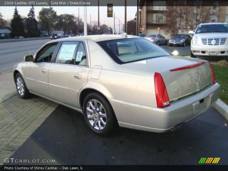 Gold Mist / Shale/Cocoa 2009 Cadillac DTS Luxury