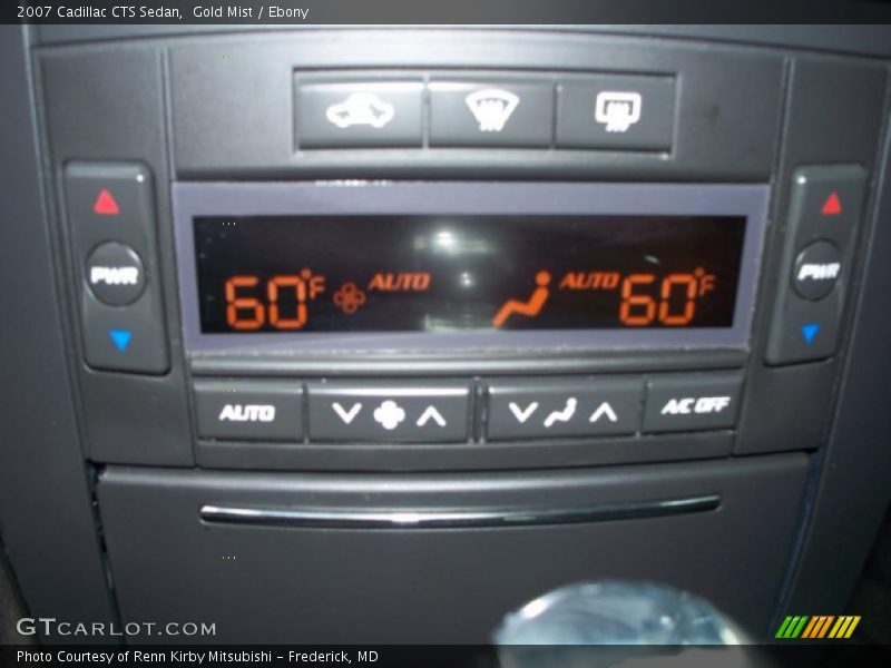 Gold Mist / Ebony 2007 Cadillac CTS Sedan