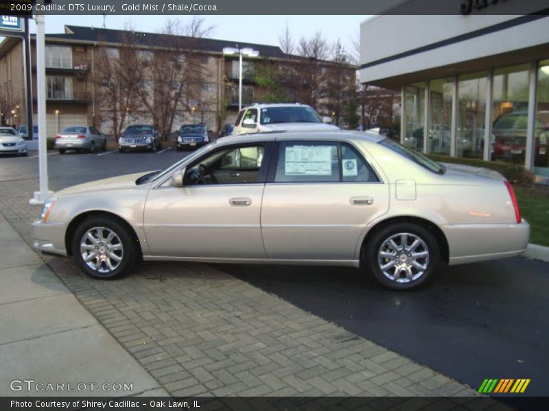Gold Mist / Shale/Cocoa 2009 Cadillac DTS Luxury