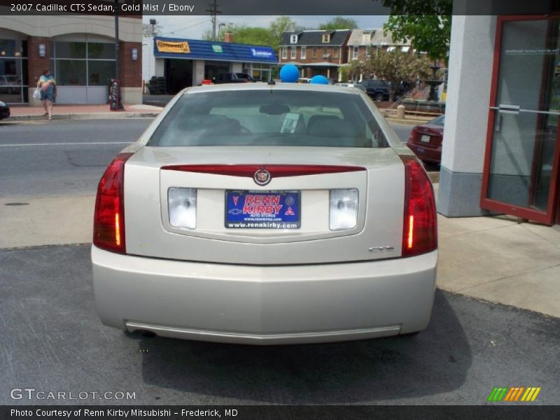 Gold Mist / Ebony 2007 Cadillac CTS Sedan