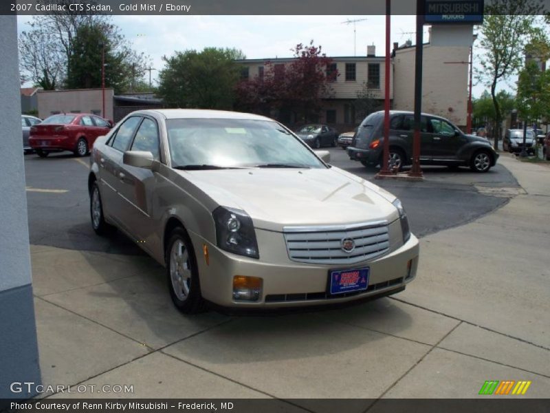 Gold Mist / Ebony 2007 Cadillac CTS Sedan