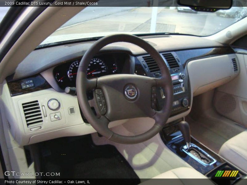 Gold Mist / Shale/Cocoa 2009 Cadillac DTS Luxury