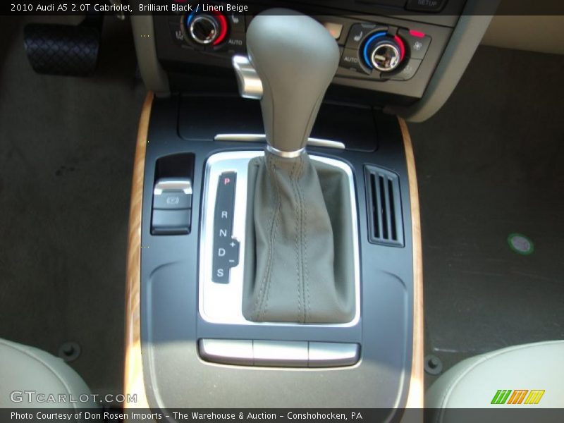 Brilliant Black / Linen Beige 2010 Audi A5 2.0T Cabriolet
