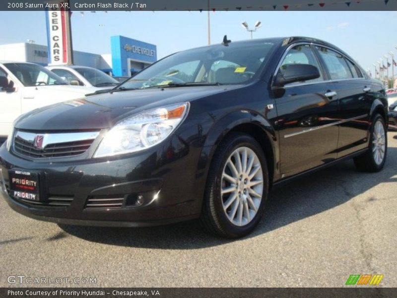Carbon Flash Black / Tan 2008 Saturn Aura XR