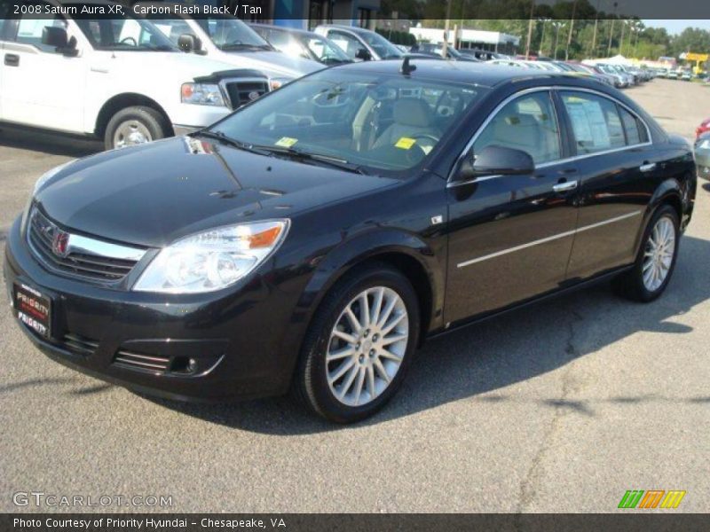 Carbon Flash Black / Tan 2008 Saturn Aura XR