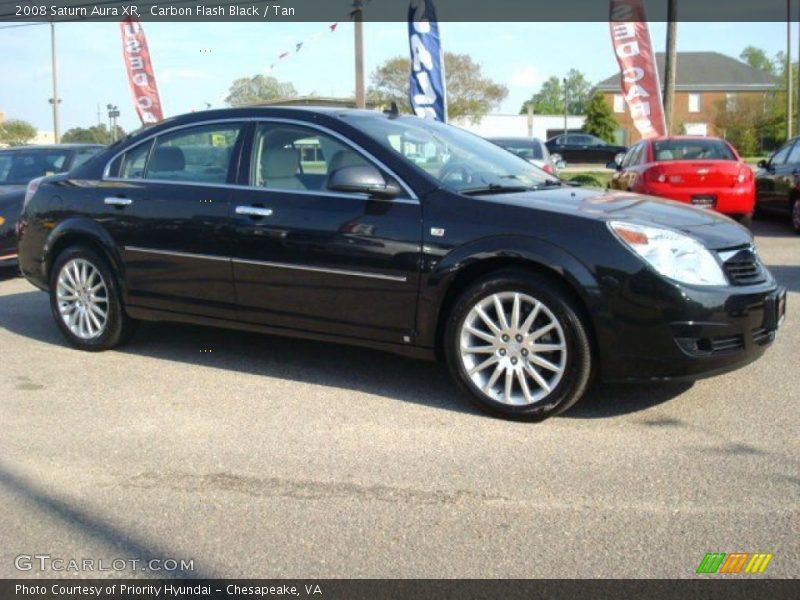 Carbon Flash Black / Tan 2008 Saturn Aura XR