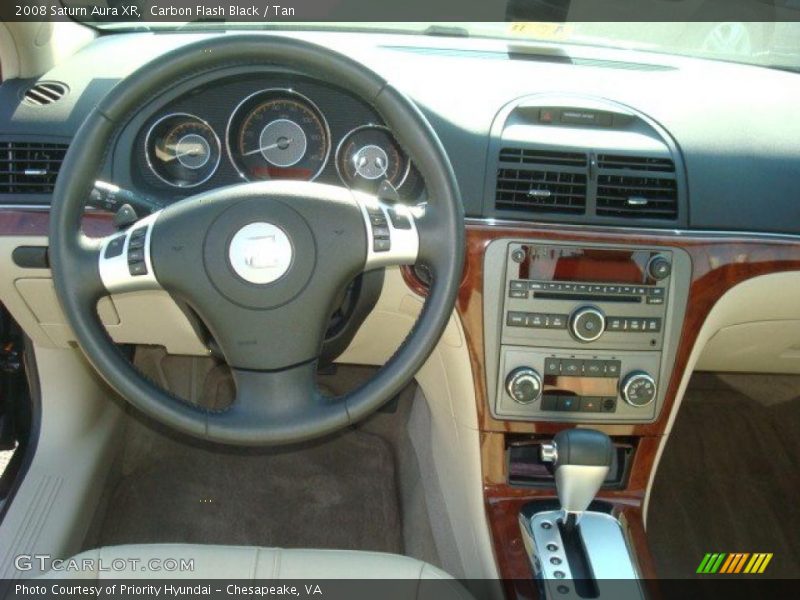 Carbon Flash Black / Tan 2008 Saturn Aura XR