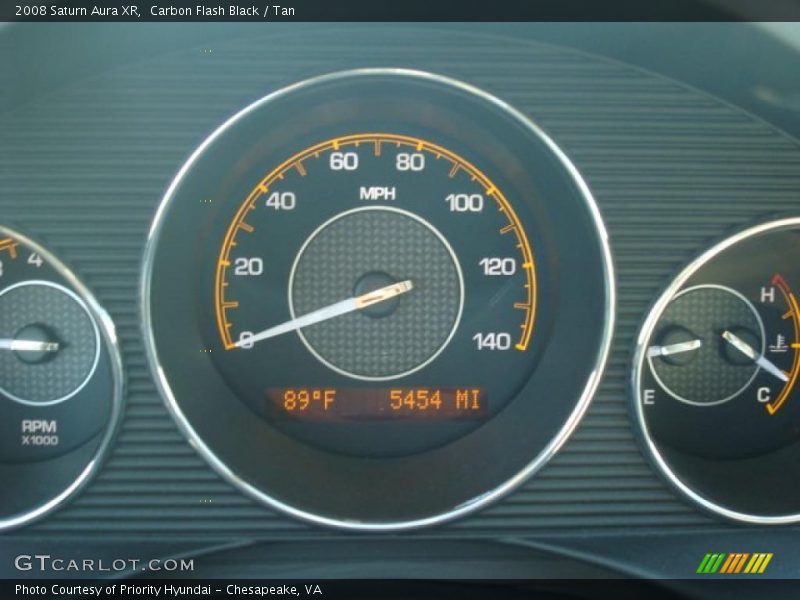 Carbon Flash Black / Tan 2008 Saturn Aura XR