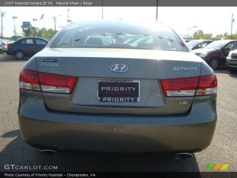 Natural Khaki / Beige 2007 Hyundai Sonata SE V6