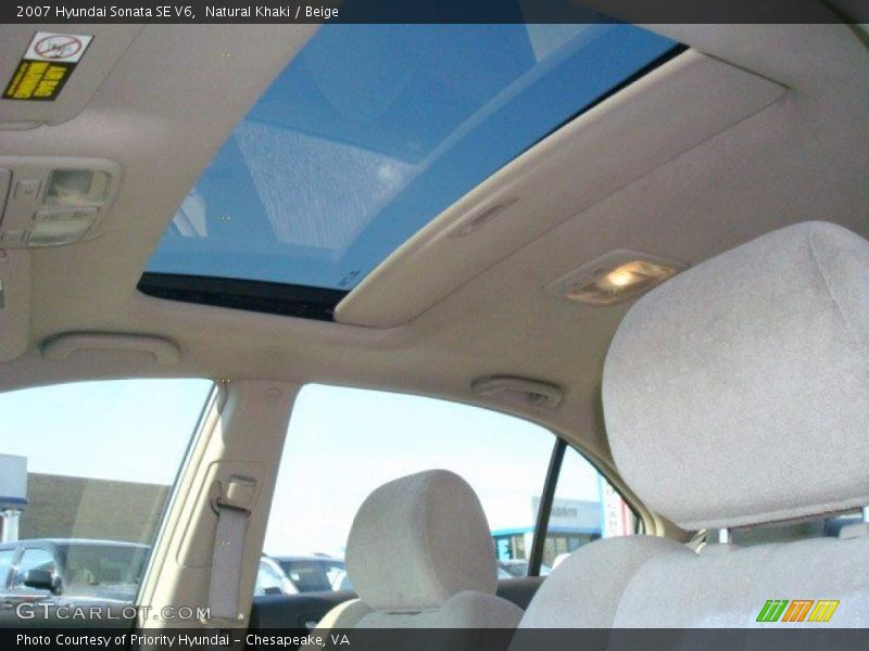 Natural Khaki / Beige 2007 Hyundai Sonata SE V6