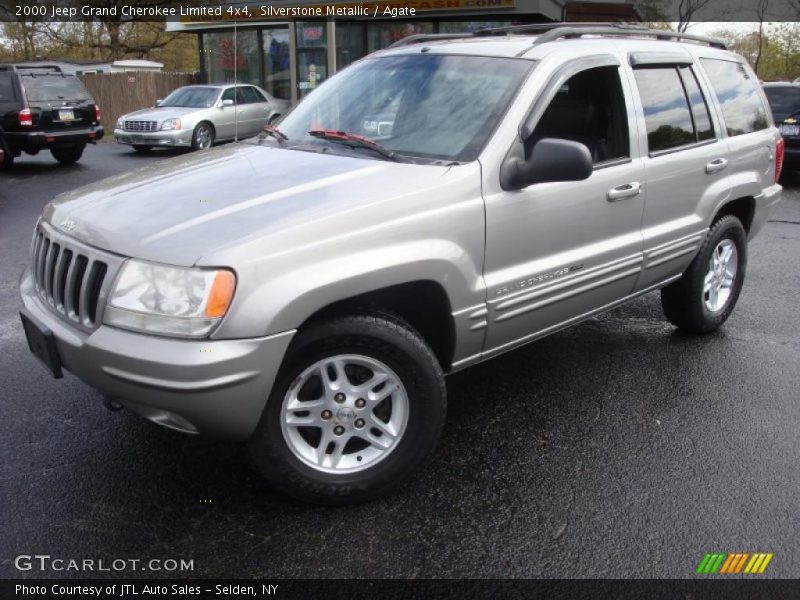 Silverstone Metallic / Agate 2000 Jeep Grand Cherokee Limited 4x4