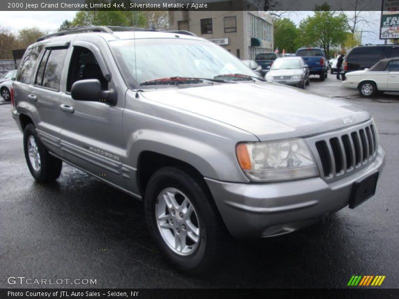 Silverstone Metallic / Agate 2000 Jeep Grand Cherokee Limited 4x4