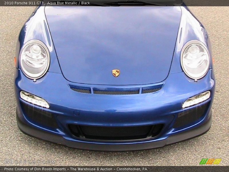 Aqua Blue Metallic / Black 2010 Porsche 911 GT3